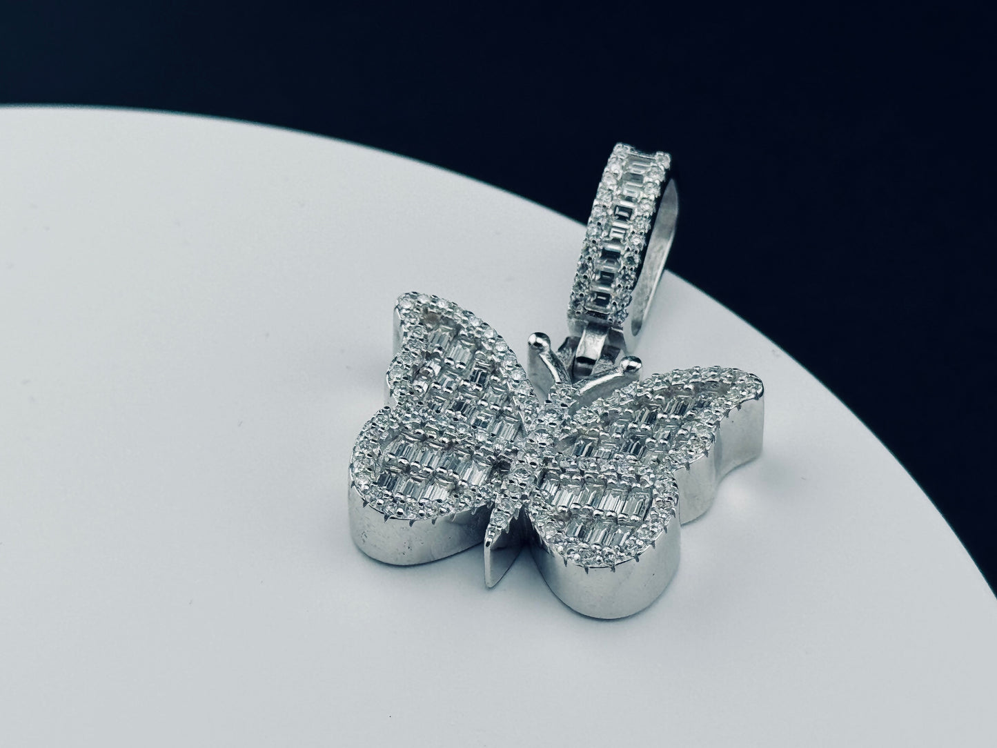 ICED OUT BUTTERFLY PENDANT
