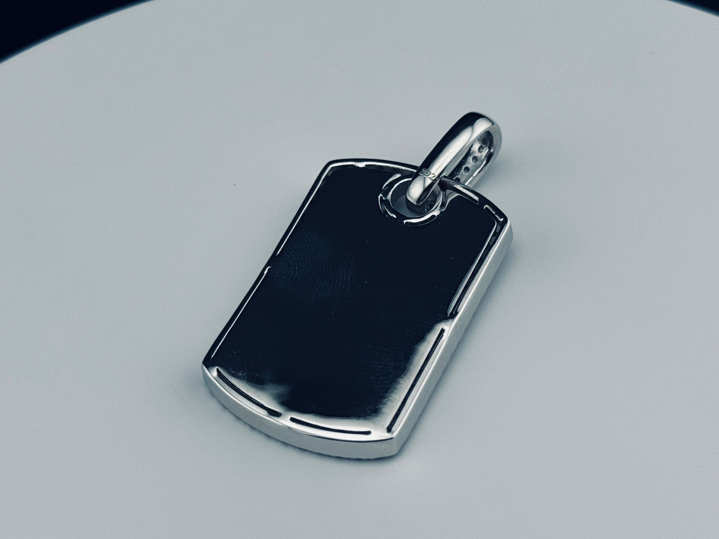 ICED OUT DOG-TAG PENDANT