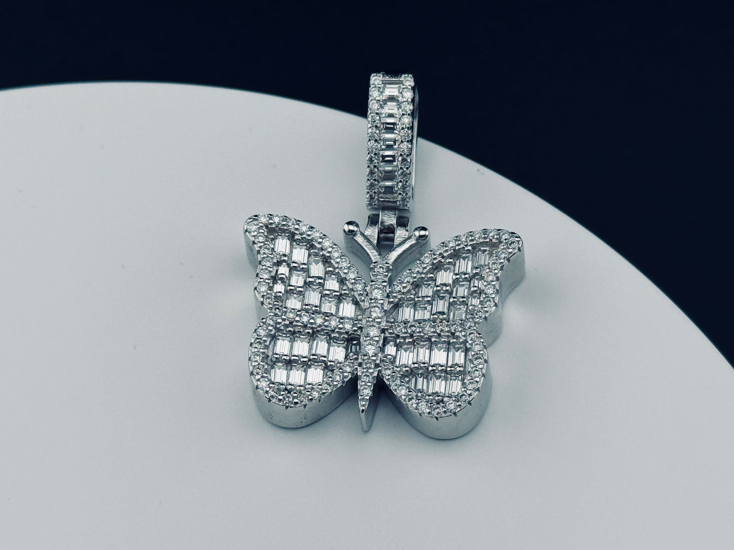 ICED OUT BUTTERFLY PENDANT