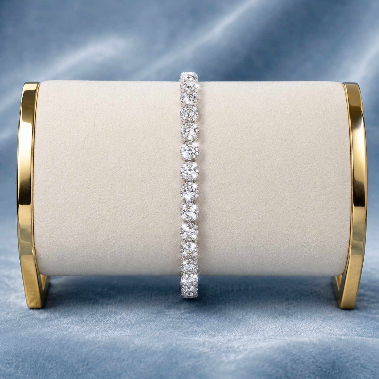 4MM CIRCLE CUT TENNIS BRACELET