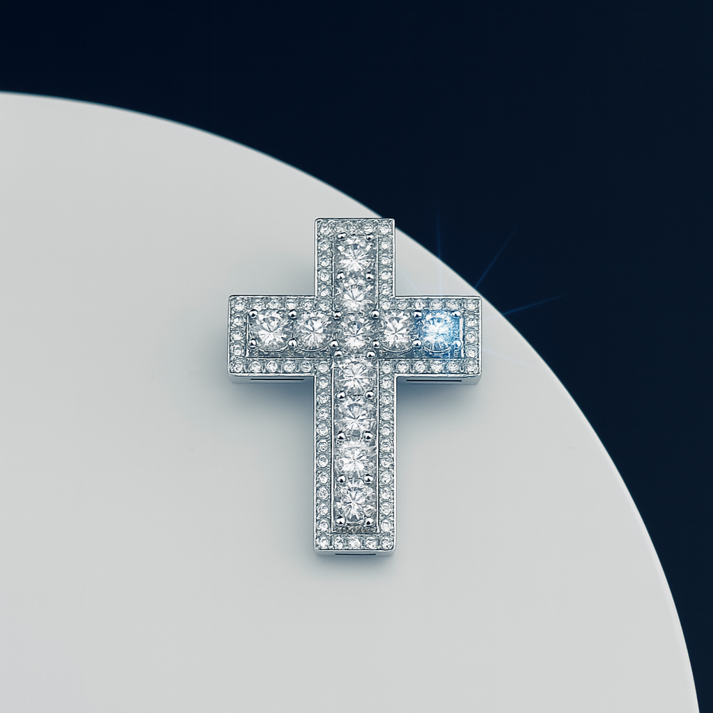 ICED OUT BIG CROSS PENDANT