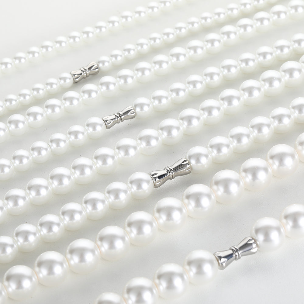 PEARL CHAIN TWIST LOCK CLASP 8mm