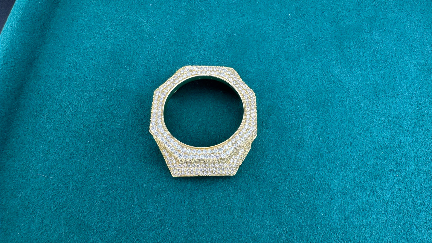 Moissanite Bezel Cover – Compatible with GA-2100-Style Watches (Aftermarket)