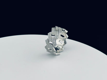 ICED OUT CUBAN RING
