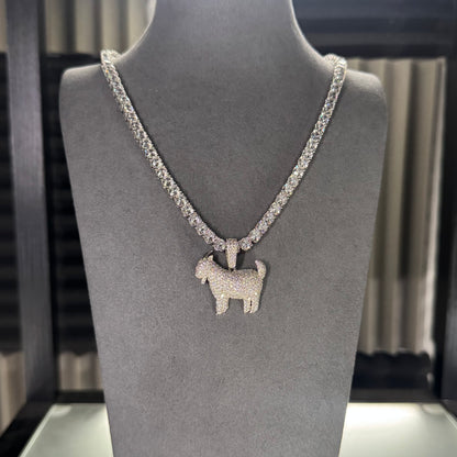 5MM TENNIS CHAIN & GOAT PENDANT