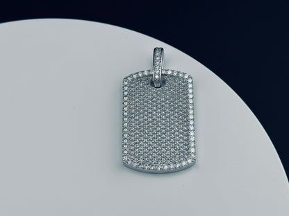 ICED OUT DOG-TAG PENDANT