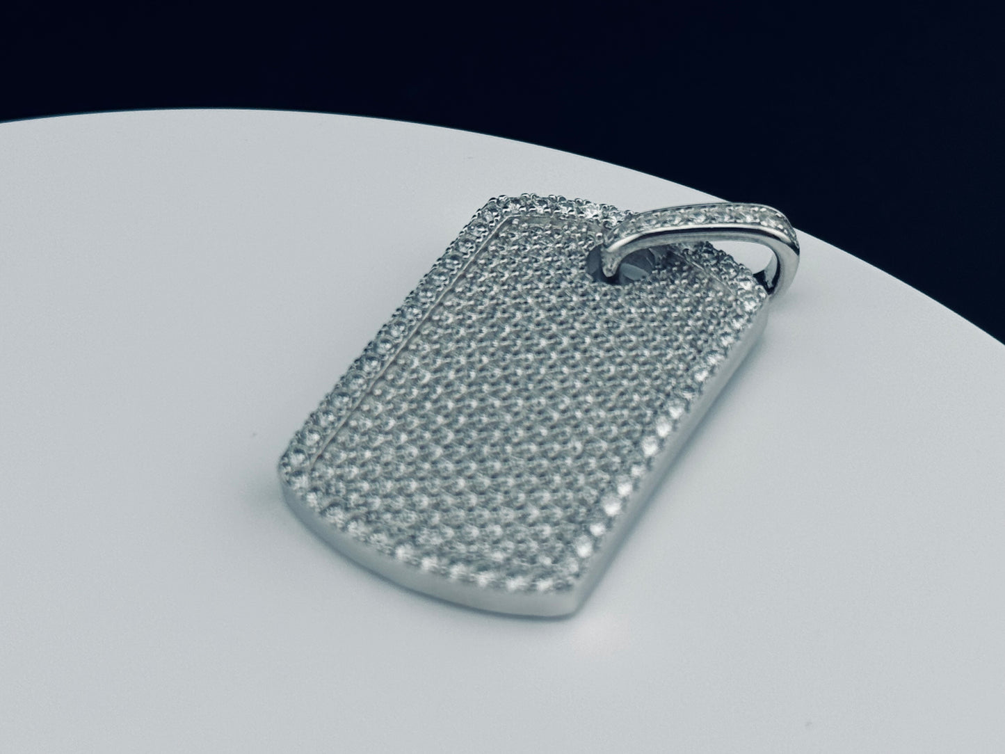 ICED OUT DOG-TAG PENDANT