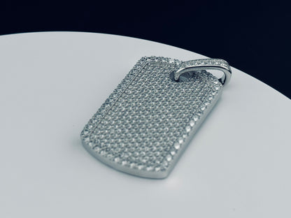 ICED OUT DOG-TAG PENDANT