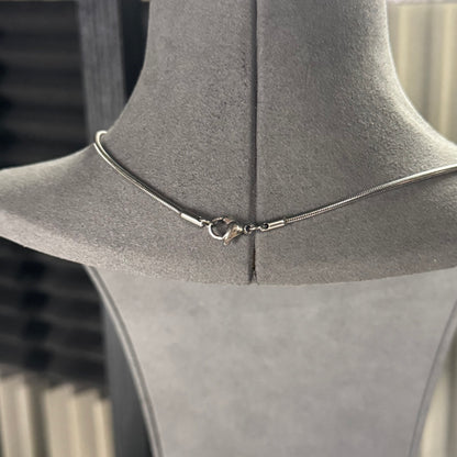 2MM SNAKE CHAIN WITH CROSS PENDANT