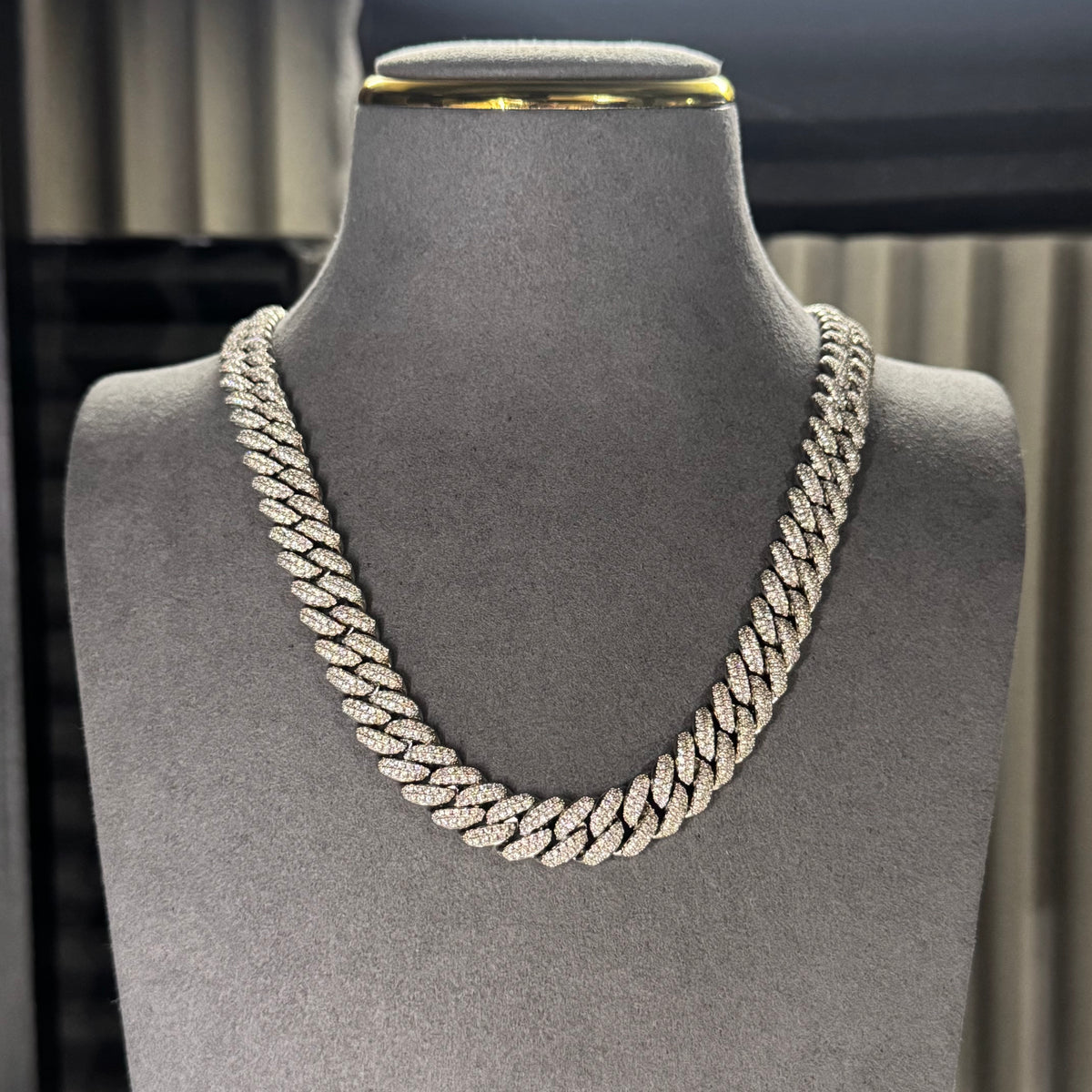 10MM CUBAN CHAIN BOX CLASP 5A CZ