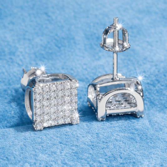 8MM SQUARE EARRINGS - jewelryresell