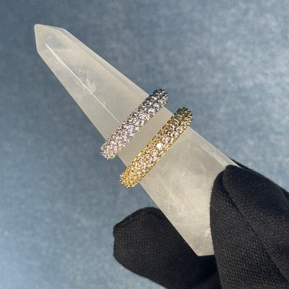 PAVE RING 8mm VVS MOISSANITE