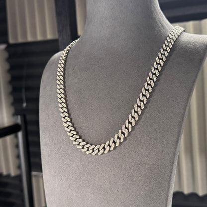 8MM CUBAN CHAIN BUTTON CLASP CZ
