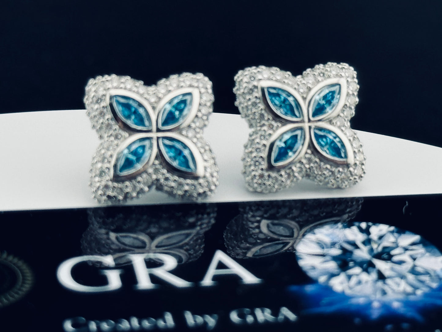 ICED OUT UNIQUE EARRINGS