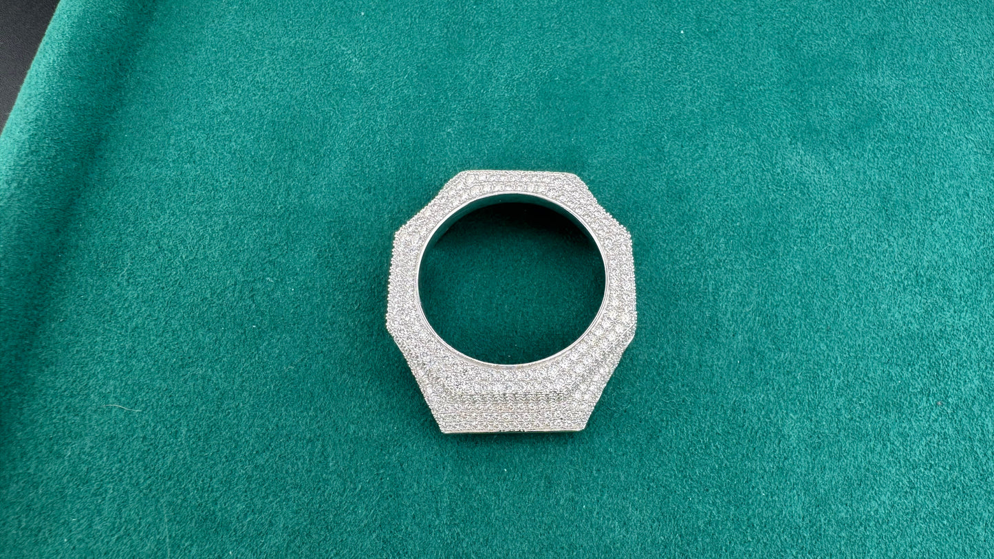 Moissanite Bezel Cover – Compatible with GA-2100-Style Watches (Aftermarket)