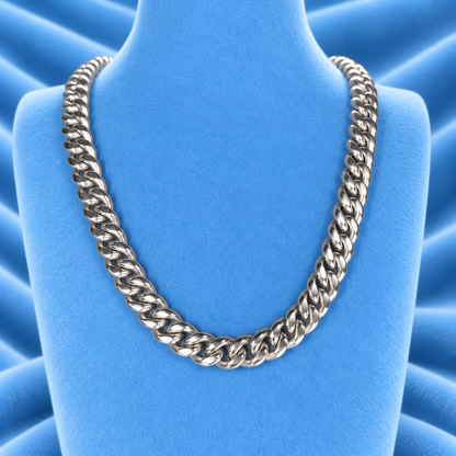 CUBAN LINK CHAIN PUSH CLASP 12MM