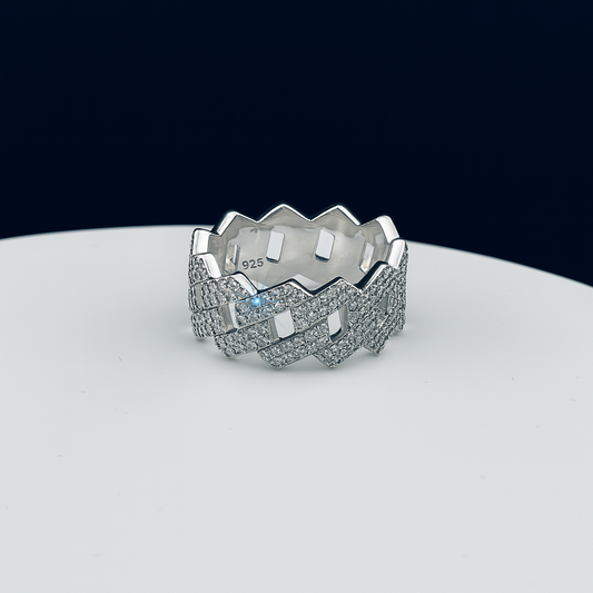 ICED OUT CUBAN RING