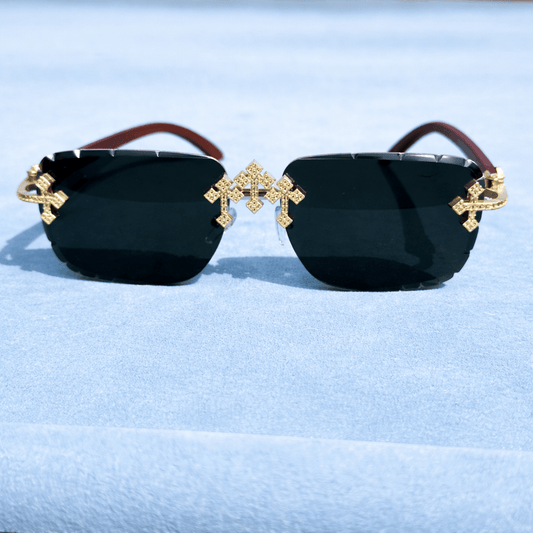 Black Cross Glasses - jewelryresell