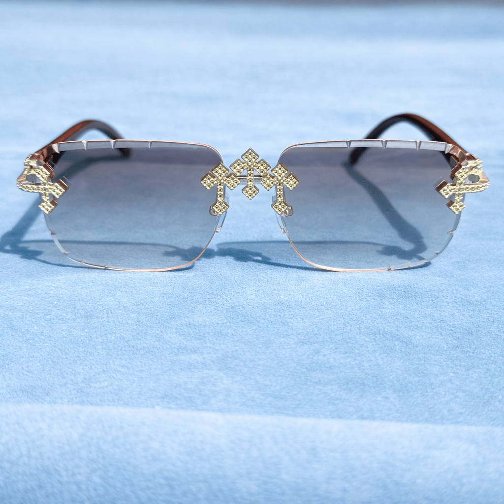 Pink Cross Glasses - jewelryresell