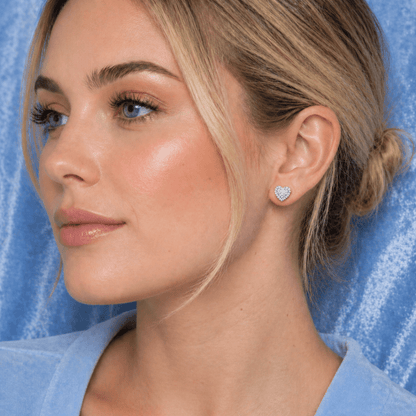 8mm Heart Earrings - jewelryresell
