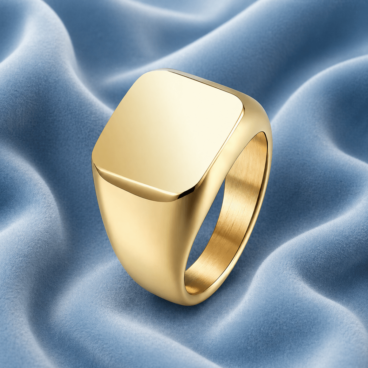 SQUARE SIGNET RING 12.5MM - jewelryresell