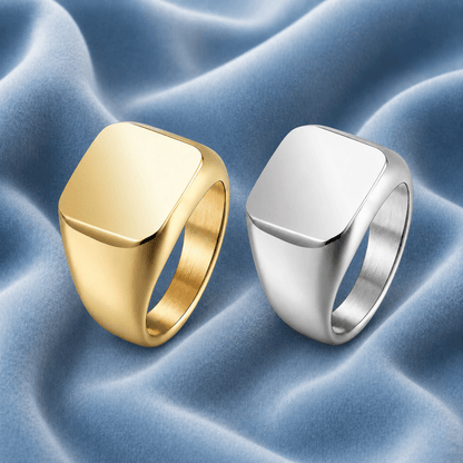 SQUARE SIGNET RING 12.5MM - jewelryresell