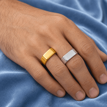 RECTANGLE SIGNET RING 10MM - jewelryresell