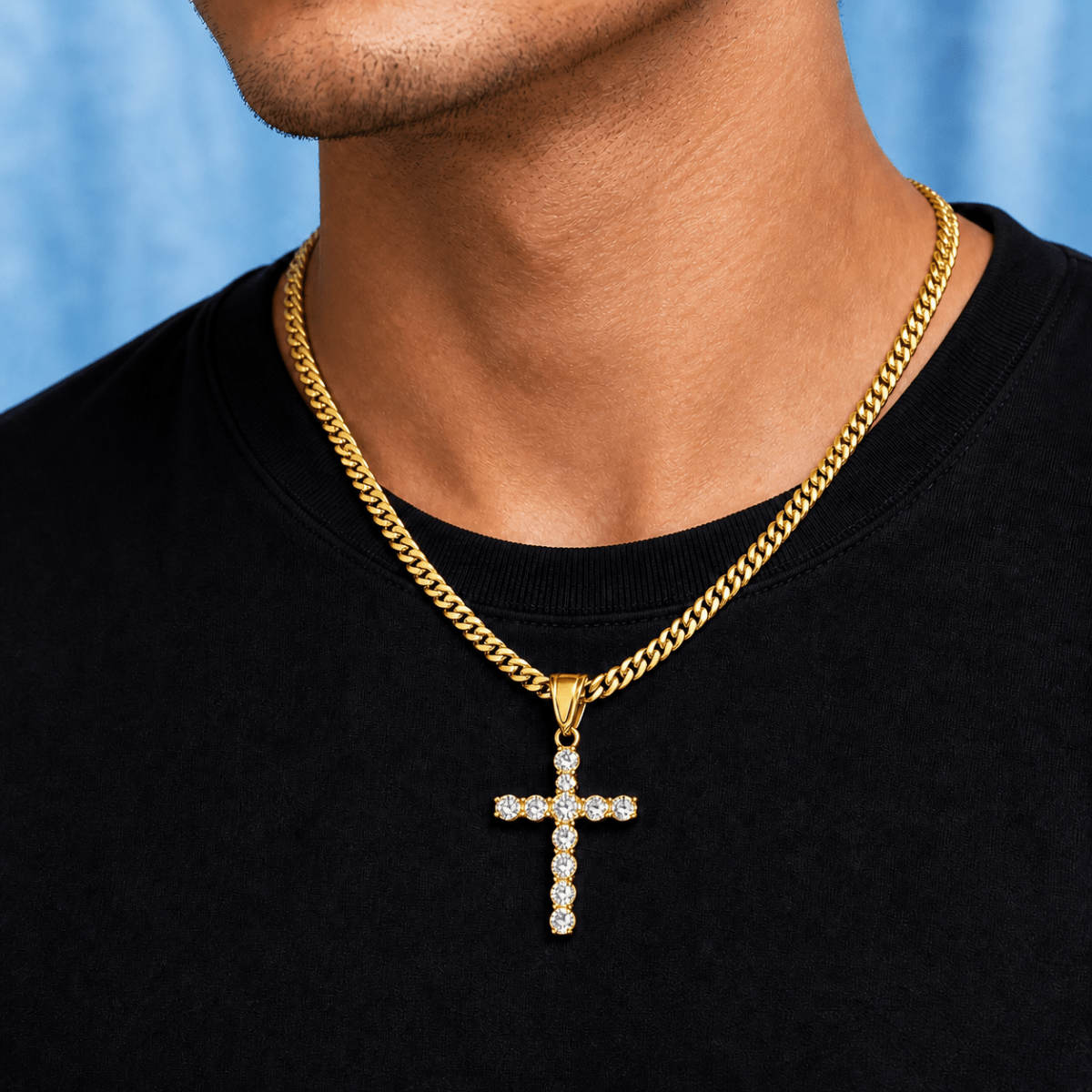 ICED CROSS PENDANT - jewelryresell
