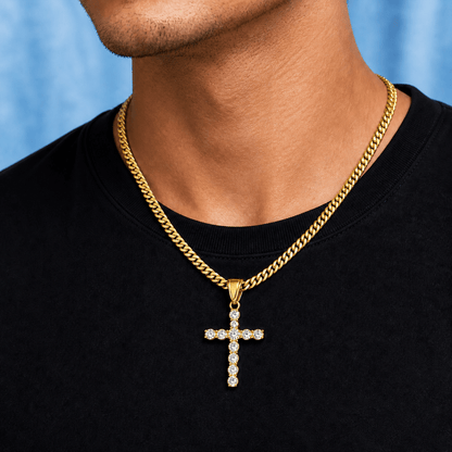 ICED CROSS PENDANT - jewelryresell