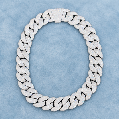 25MM CUBAN BRAELET BOX CLASP CZ