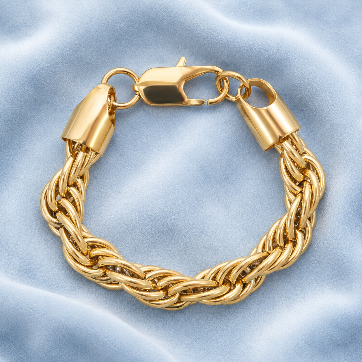 10MM THICK ROPE BRACELET LOBSTER CLASP