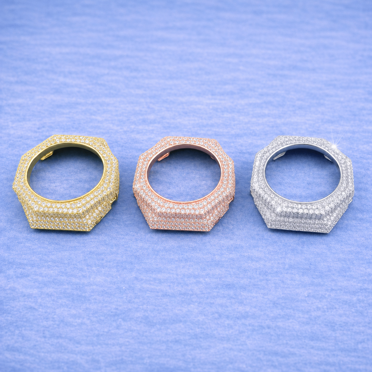 Moissanite Bezel Cover – Compatible with GA-2100-Style Watches (Aftermarket)