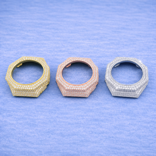 Moissanite Bezel Cover – Compatible with GA-2100-Style Watches (Aftermarket)