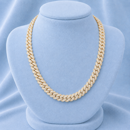 10MM CUBAN CHAIN BOX CLASP 5A CZ
