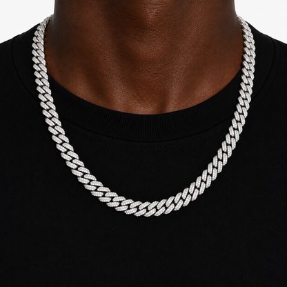 10MM CUBAN CHAIN BOX CLASP 5A CZ