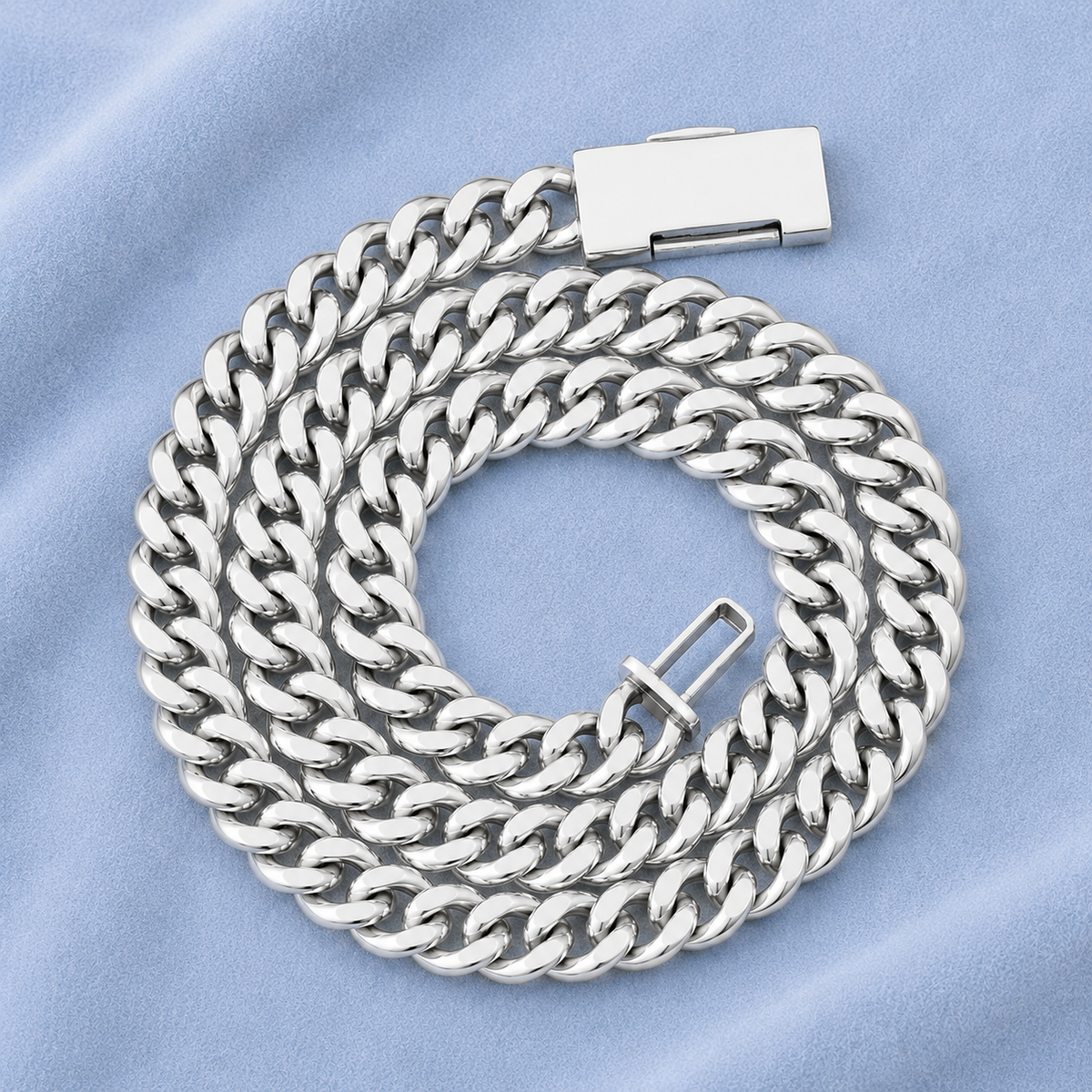 10MM CUBAN CHAIN BOX CLASP 5A CZ