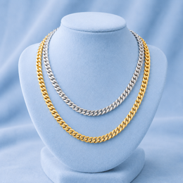 CUBAN LINK CHAIN 6MM PUSH CLASP