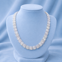 9MM CLUSTER CHAIN BOX CLASP 5A CZ