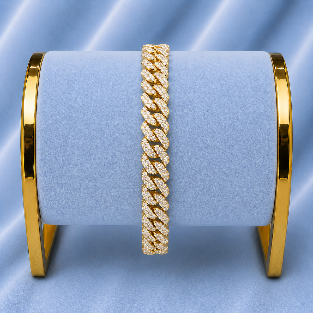 10MM CUBAN BRACELET 5A CZ