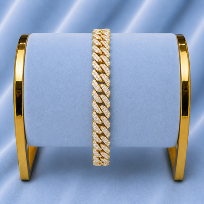 10MM CUBAN BRACELET 5A CZ