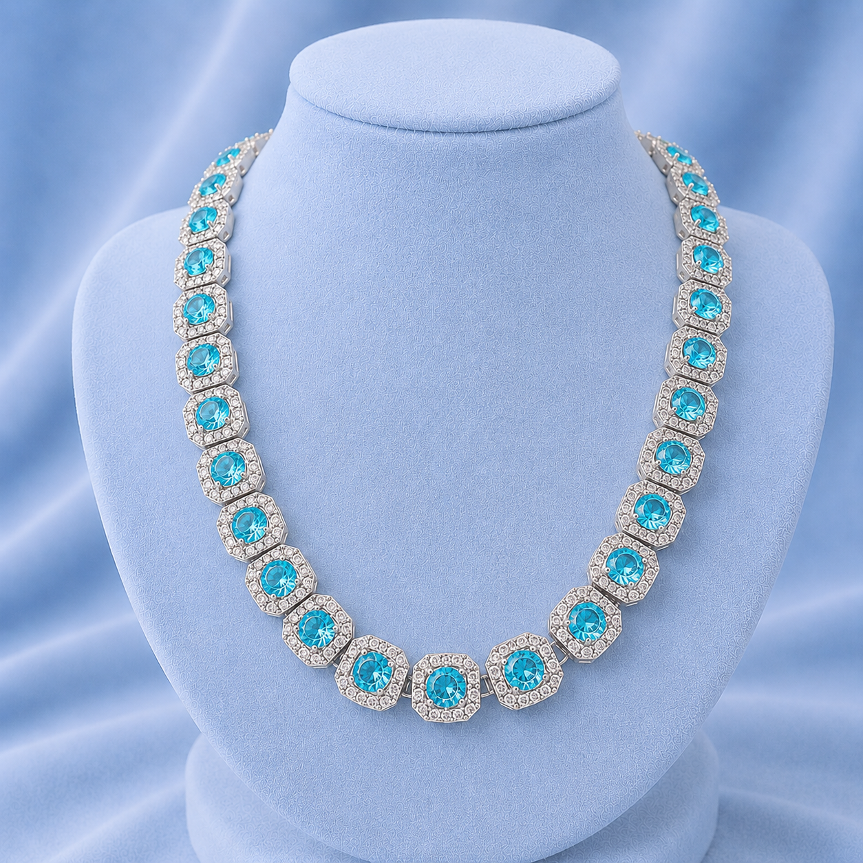 12mm Colored Baguette Chain 5a CZ