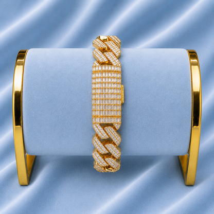 20MM BAGUETTE BRACELET 5A CZ