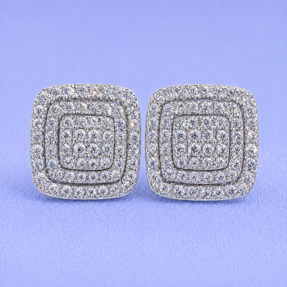 12MM BIG EARRINGS VVS MOISSANITE
