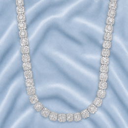 9MM CLUSTER CHAIN BOX CLASP 5A CZ