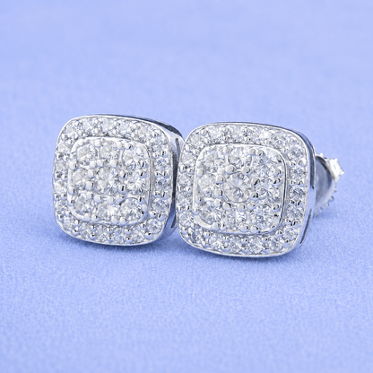 8MM STUD EARRINGS VVS MOISSANITE