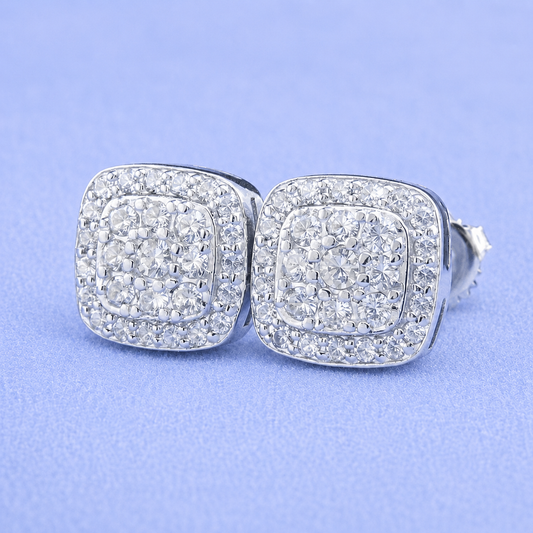 8MM STUD EARRINGS VVS MOISSANITE