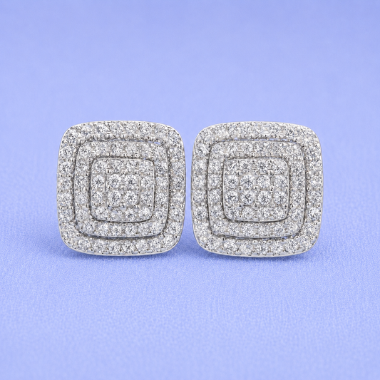 12MM BIG EARRINGS VVS MOISSANITE