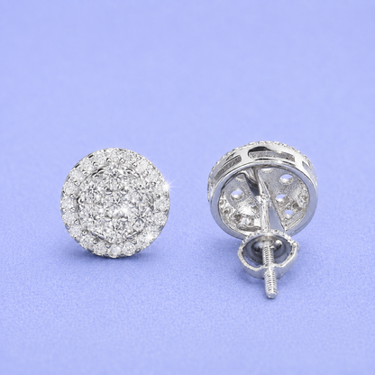 6mm CIRCLE EARRINGS VVS MOISSANITE