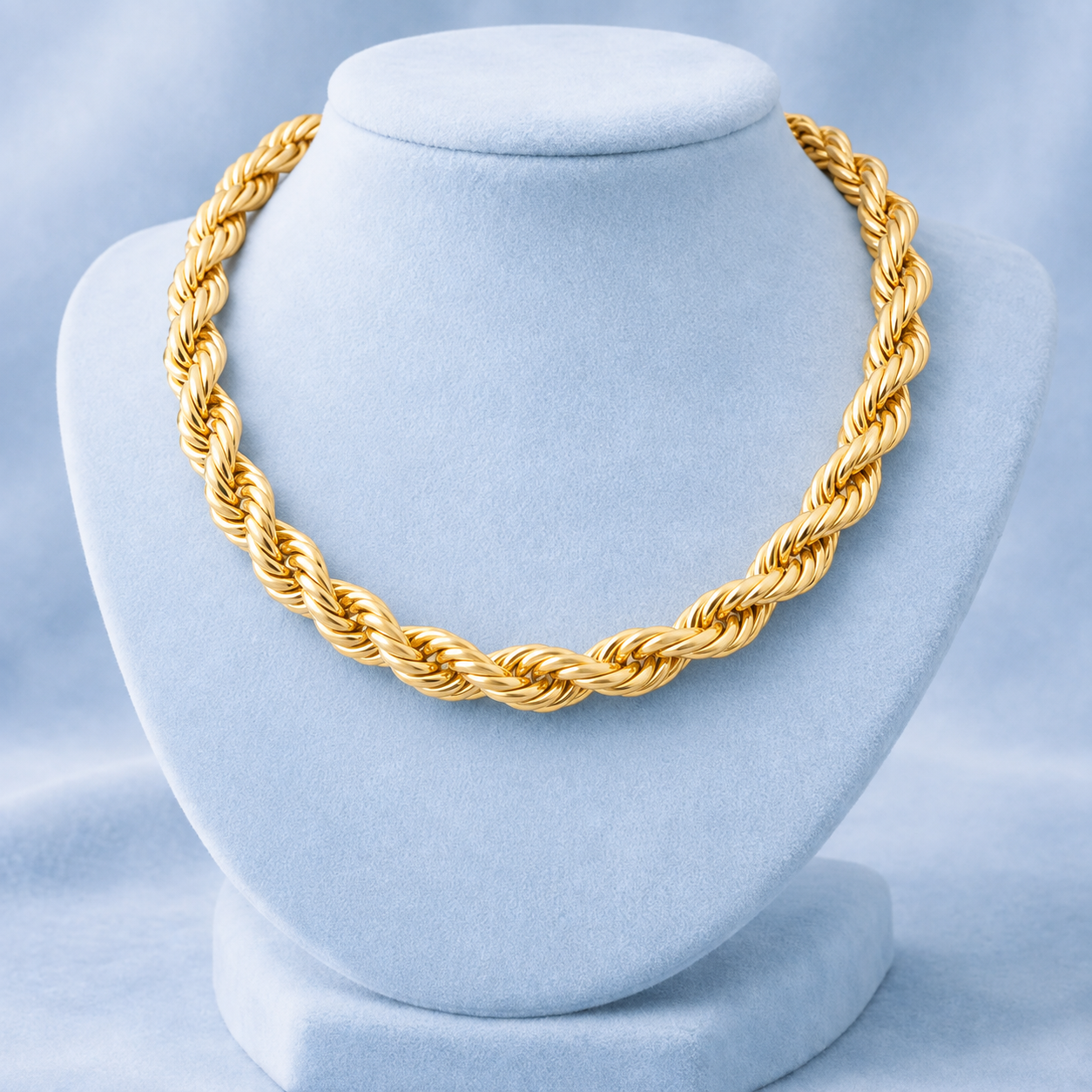 10MM THICK ROPE CHAIN LOBSTER CLASP