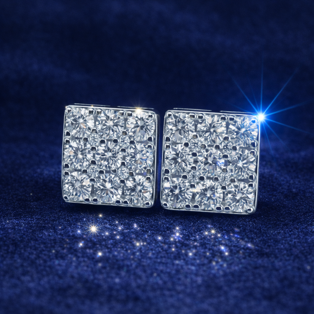 11mm SQUARE EARRINGS